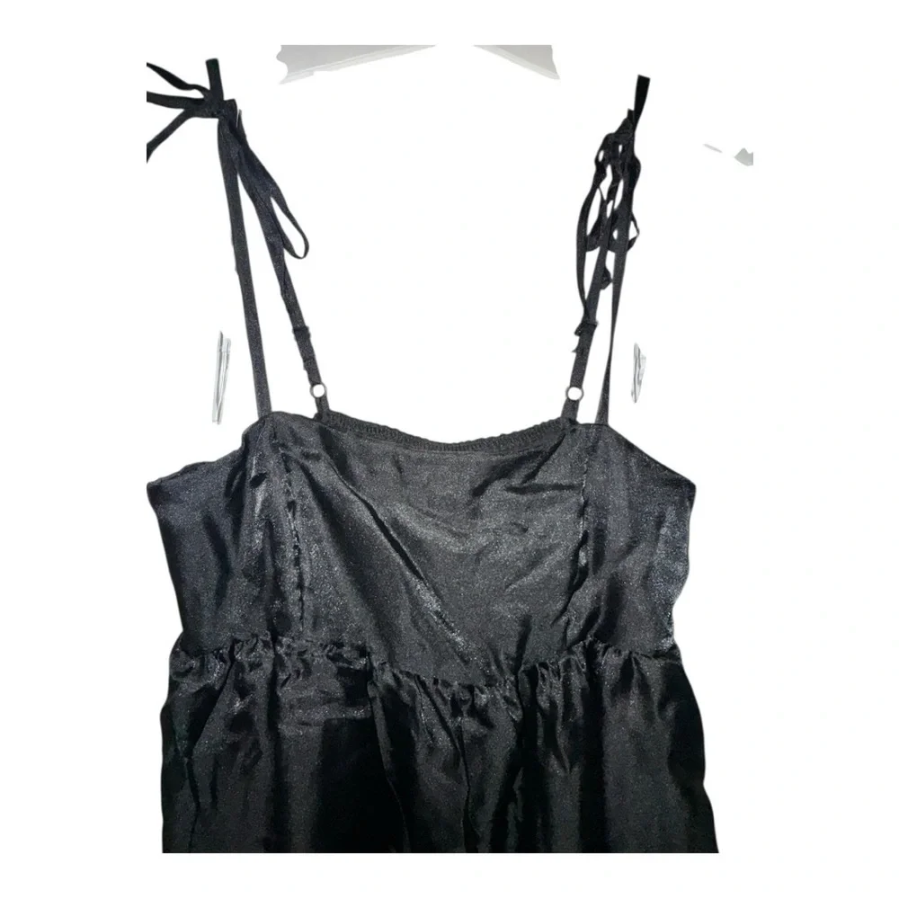 Wild Fable Black Mini Tie-Strap Dress - Picture 4 of 7